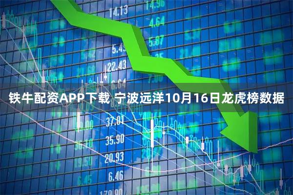 铁牛配资APP下载 宁波远洋10月16日龙虎榜数据